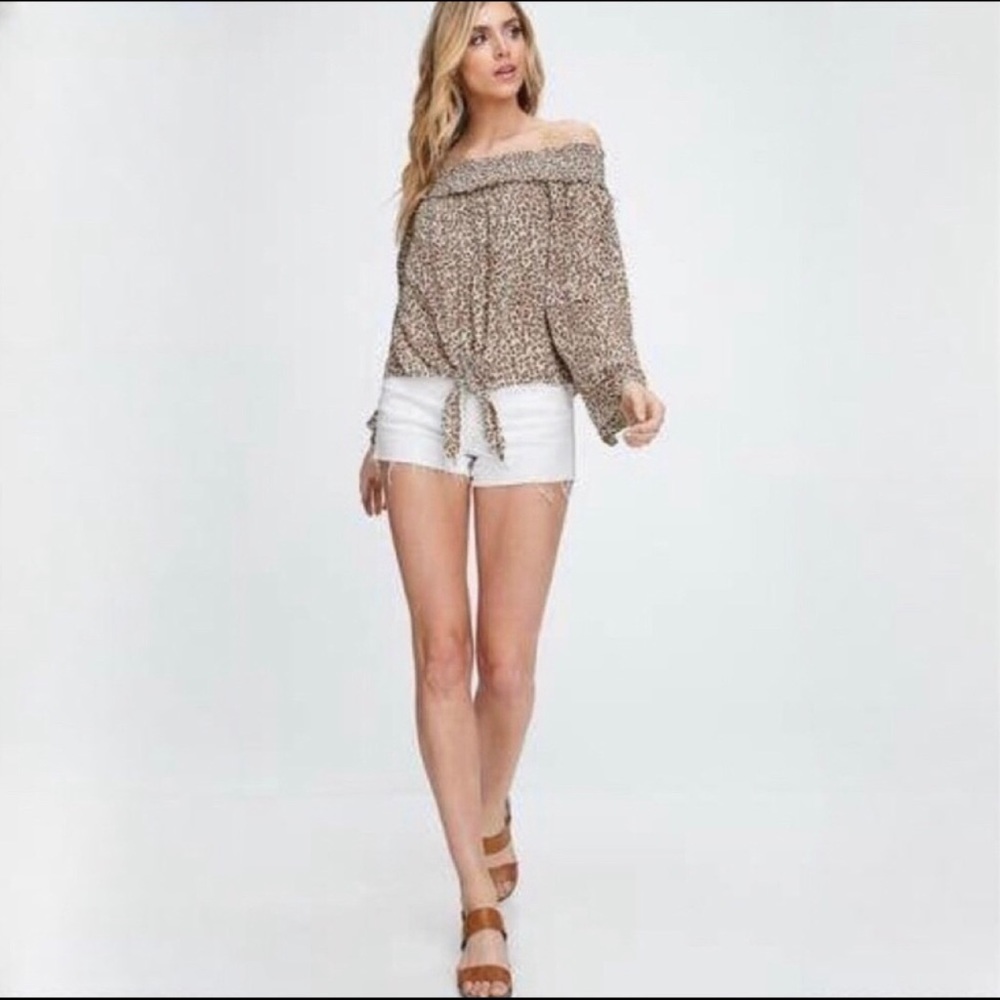 NWT Free People FP Movement Animal Print Boho Top - Picture 4 of 14